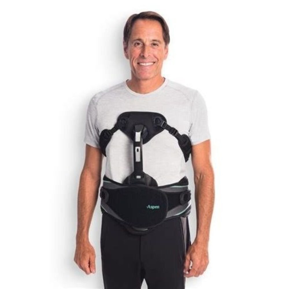 Aspen Acute Restriction Brace w/Chest Plate - Black - Adjustable